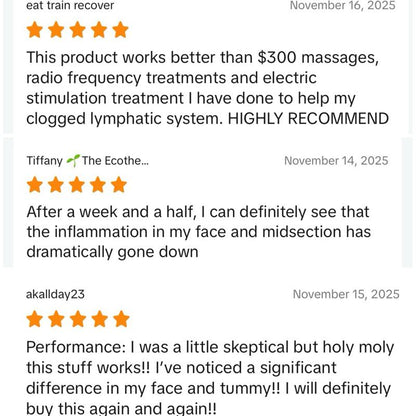 Lymphatic Drainage Supplement: Reduce Bloat, Reduce Puffiness, Detoxify, Support Lymph Flow